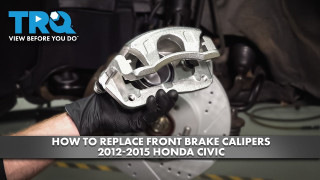 How to Replace Front Brake Calipers 2012-2015 Honda Civic