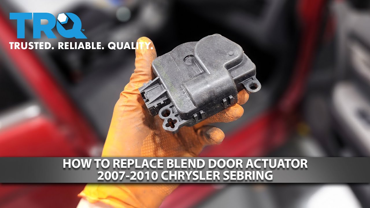How to Replace Blend Door Actuator 20072010 Chrysler Sebring 1A Auto