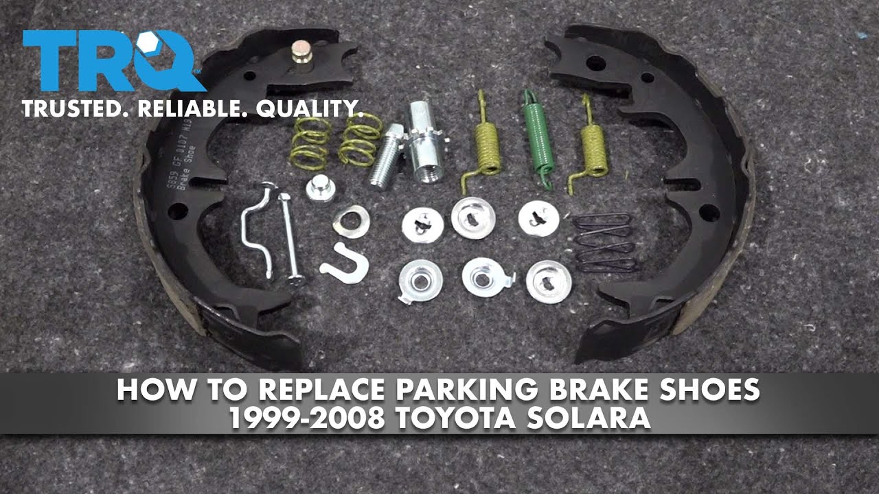 How to Replace Parking Brake Shoes 19992003 Toyota Solara 1A Auto