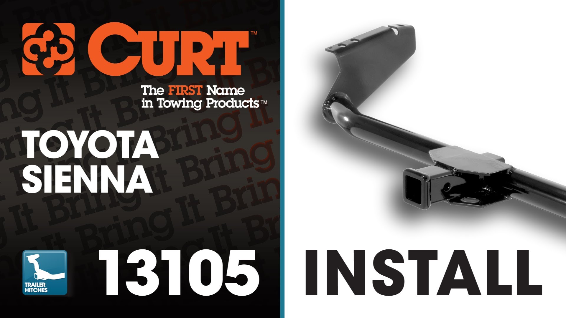 Trailer Hitch Install CURT 13105 on 2012 Toyota Sienna 1A Auto