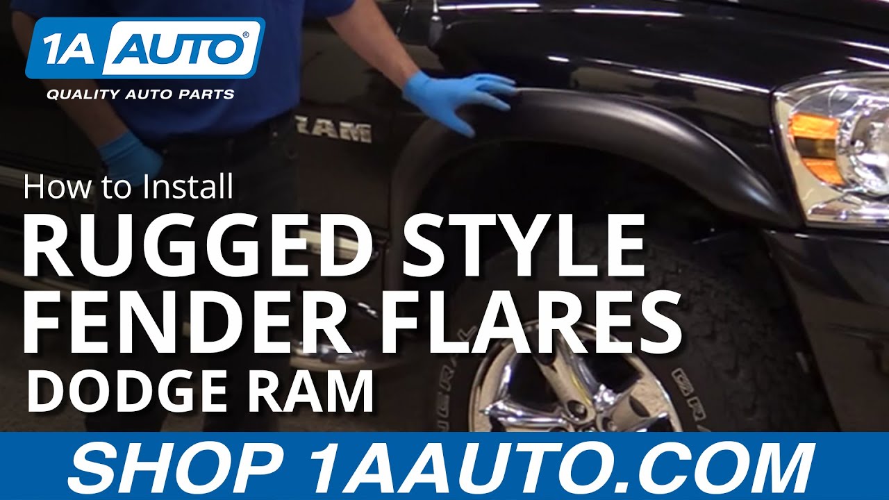 How to Install Rugged Style Fender Flares 200208 Dodge Ram 1A Auto