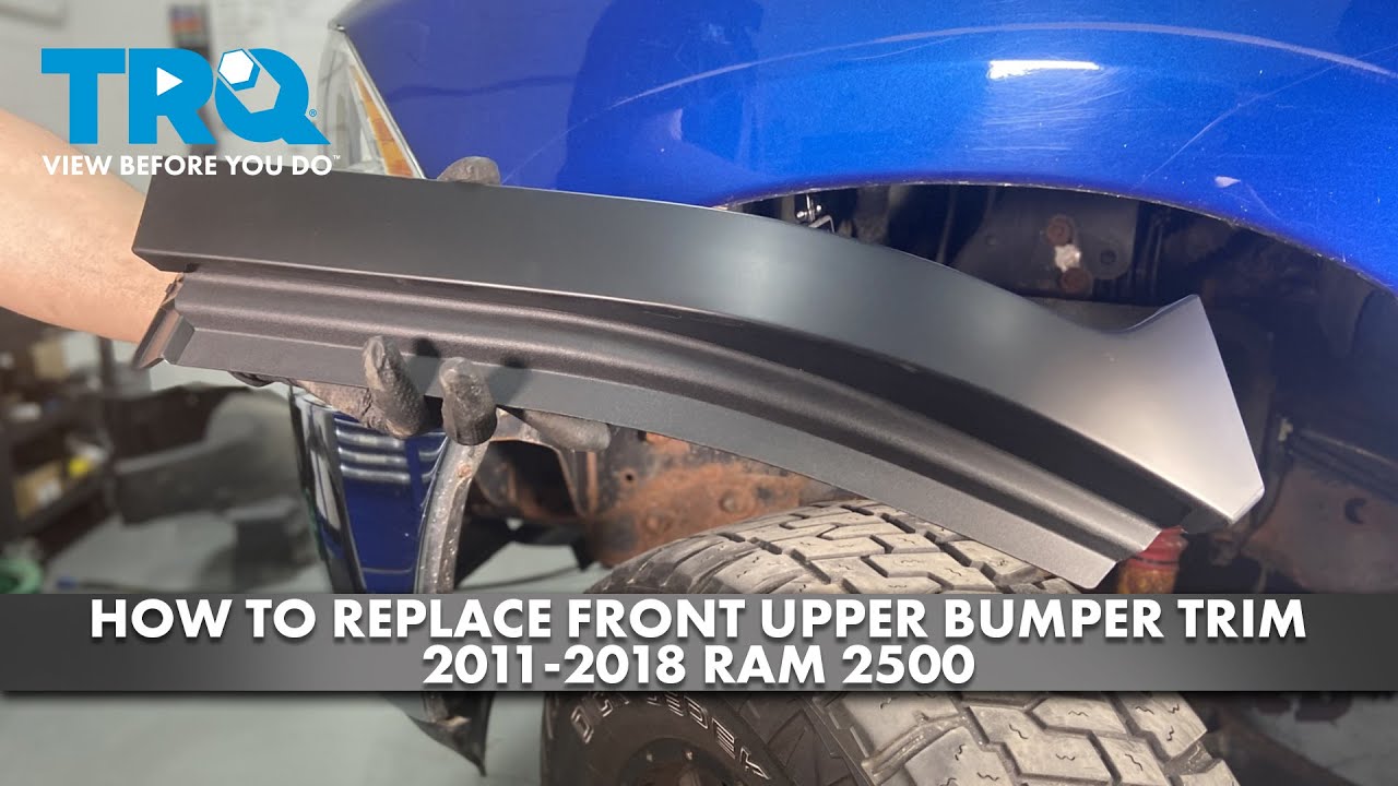 How to Replace Front Upper Bumper Trim 2011-2018 Ram 2500 | 1A Auto