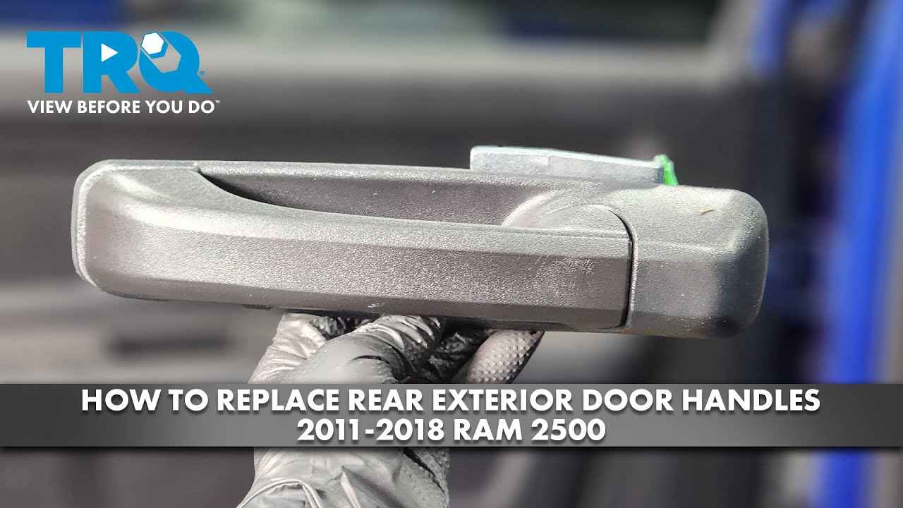 How to Replace Rear Exterior Door Handle 2011-2018 Ram 2500 | 1A Auto