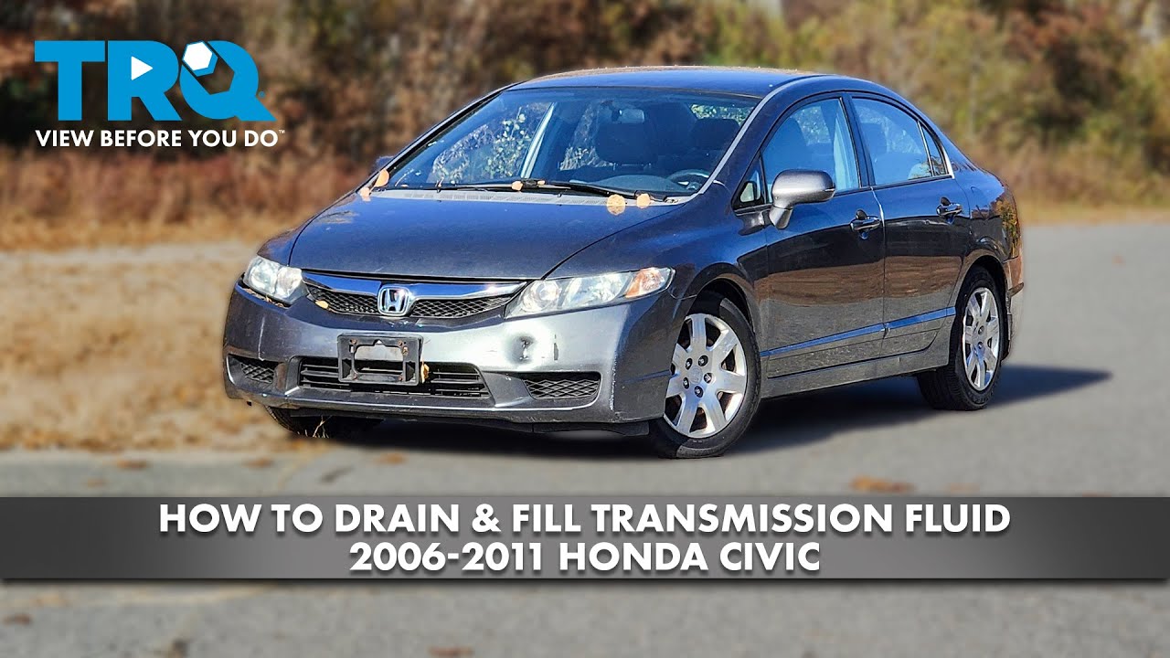 How to Drain Fill Transmission Fluid 2006-2011 Honda Civic | 1A Auto