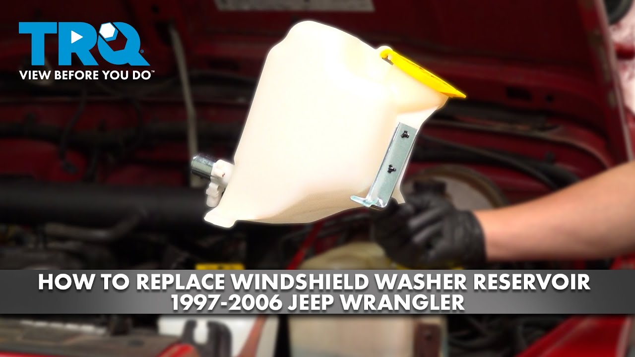 How to Replace Windshield Washer Reservoir 19972006 Jeep Wrangler 1A