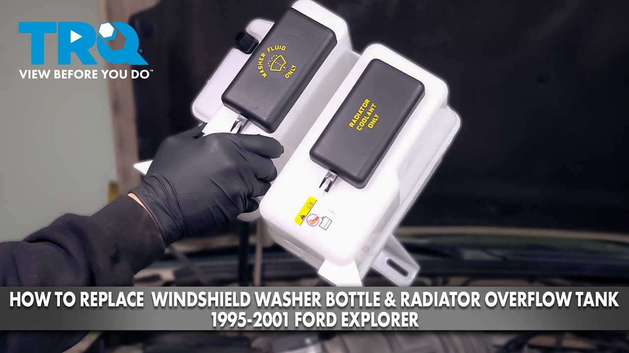 How to Replace Windshield Washer Bottle Radiator Overflow Tank 1995