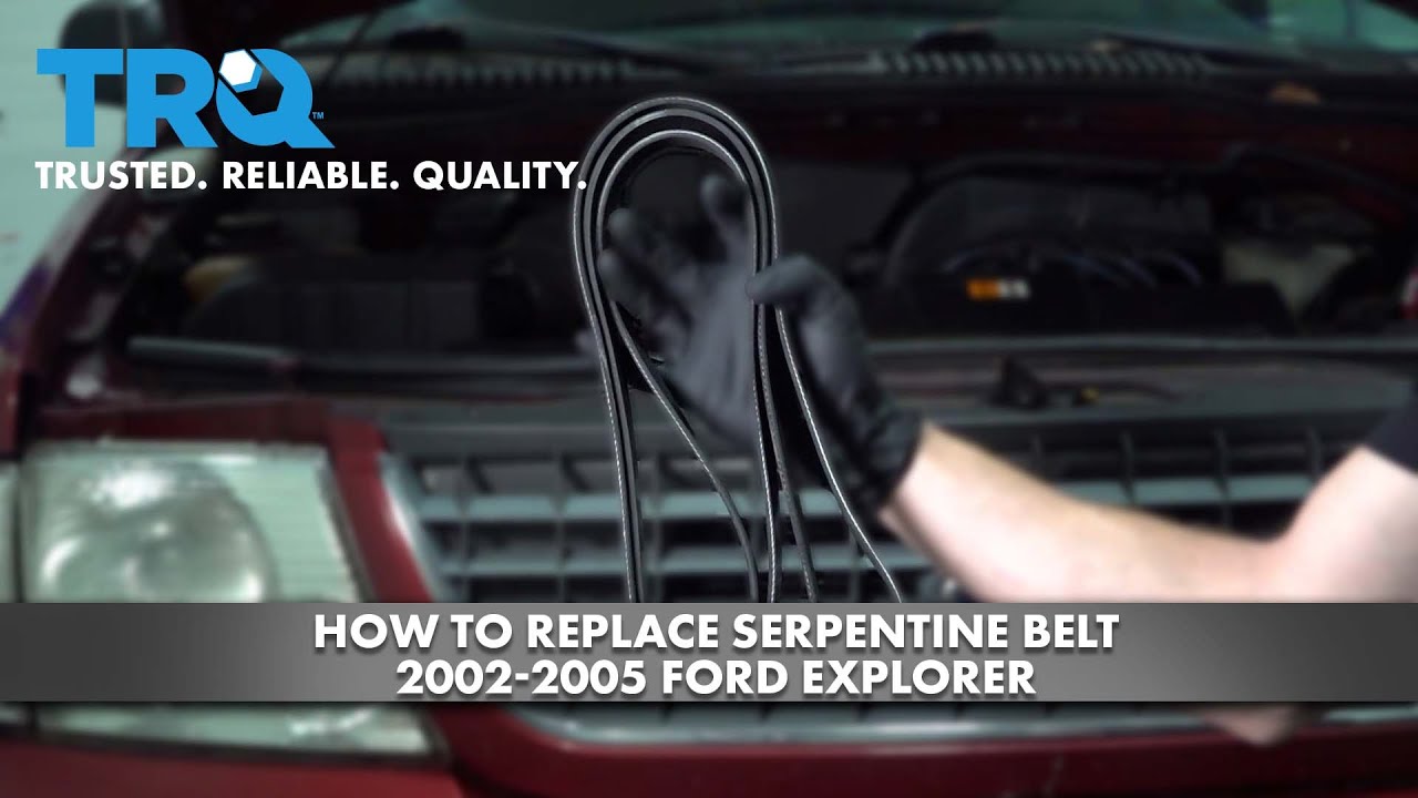 How to Replace Serpentine Belt 20022005 Ford Explorer 1A Auto