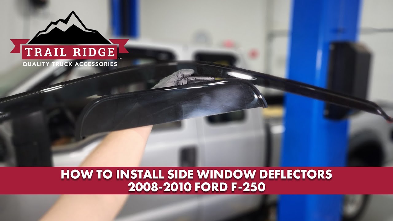 How to Install Side Window Deflectors 20082010 Ford F250 1A Auto