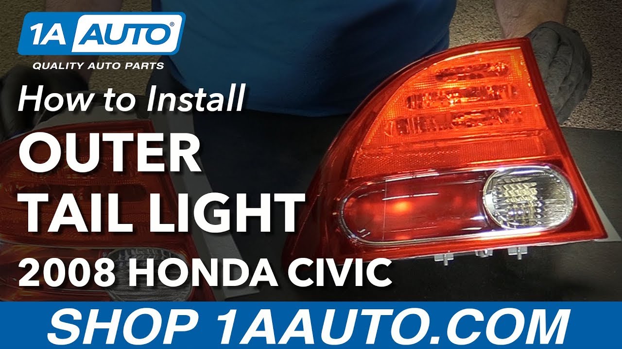 TYC 11-6165-01 Honda Civic Passenger Side Replacement Tail Light Assembly
