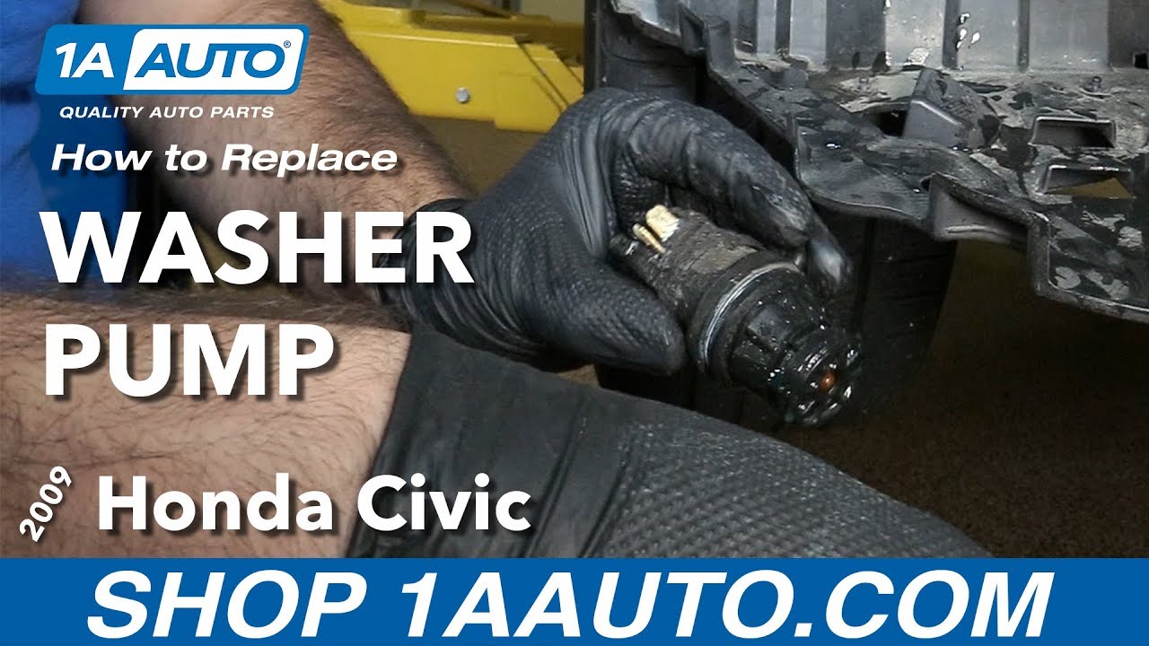 How to Replace Washer Fluid Pump 200511 Honda Civic 1A Auto