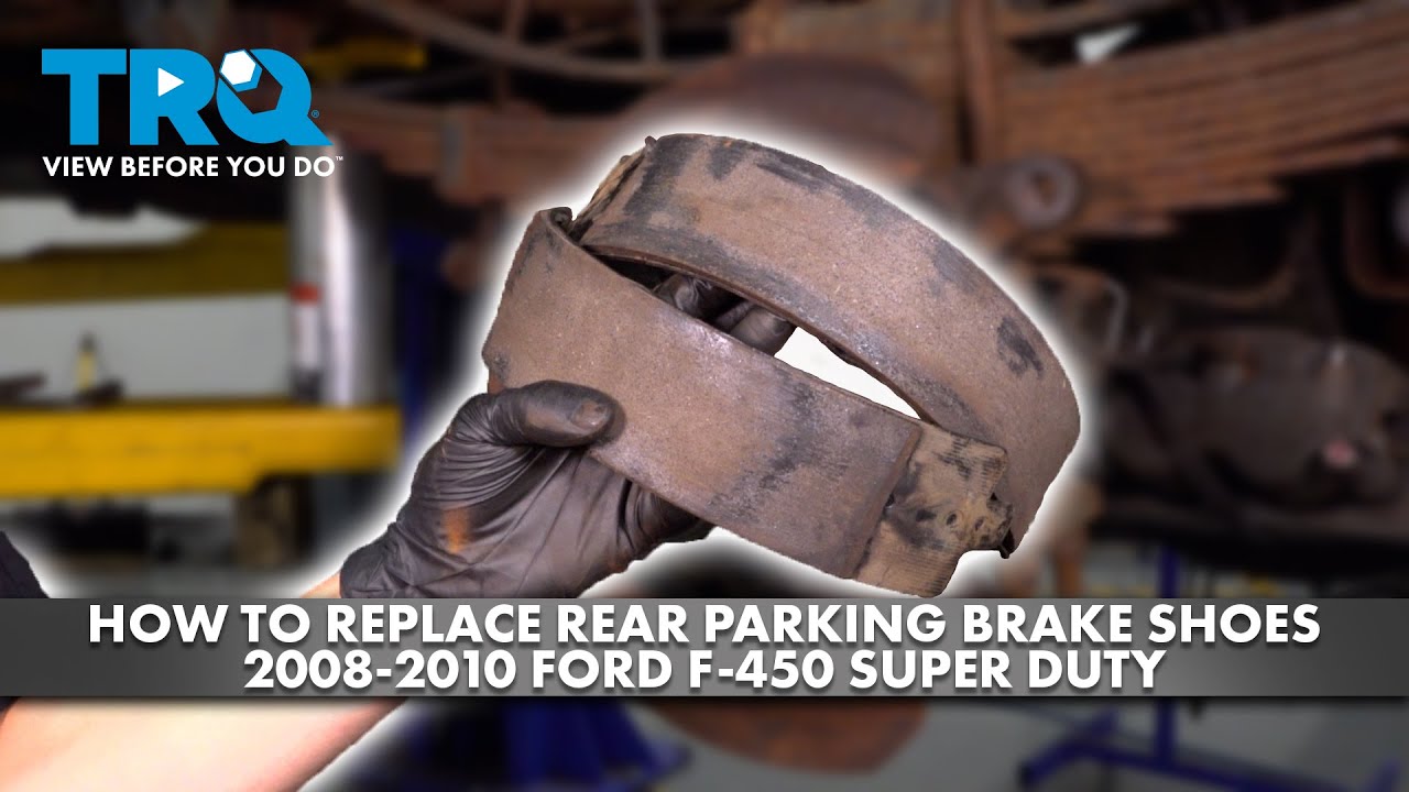 How to Replace Rear Parking Brake Shoes 20082010 Ford F450 Super Duty