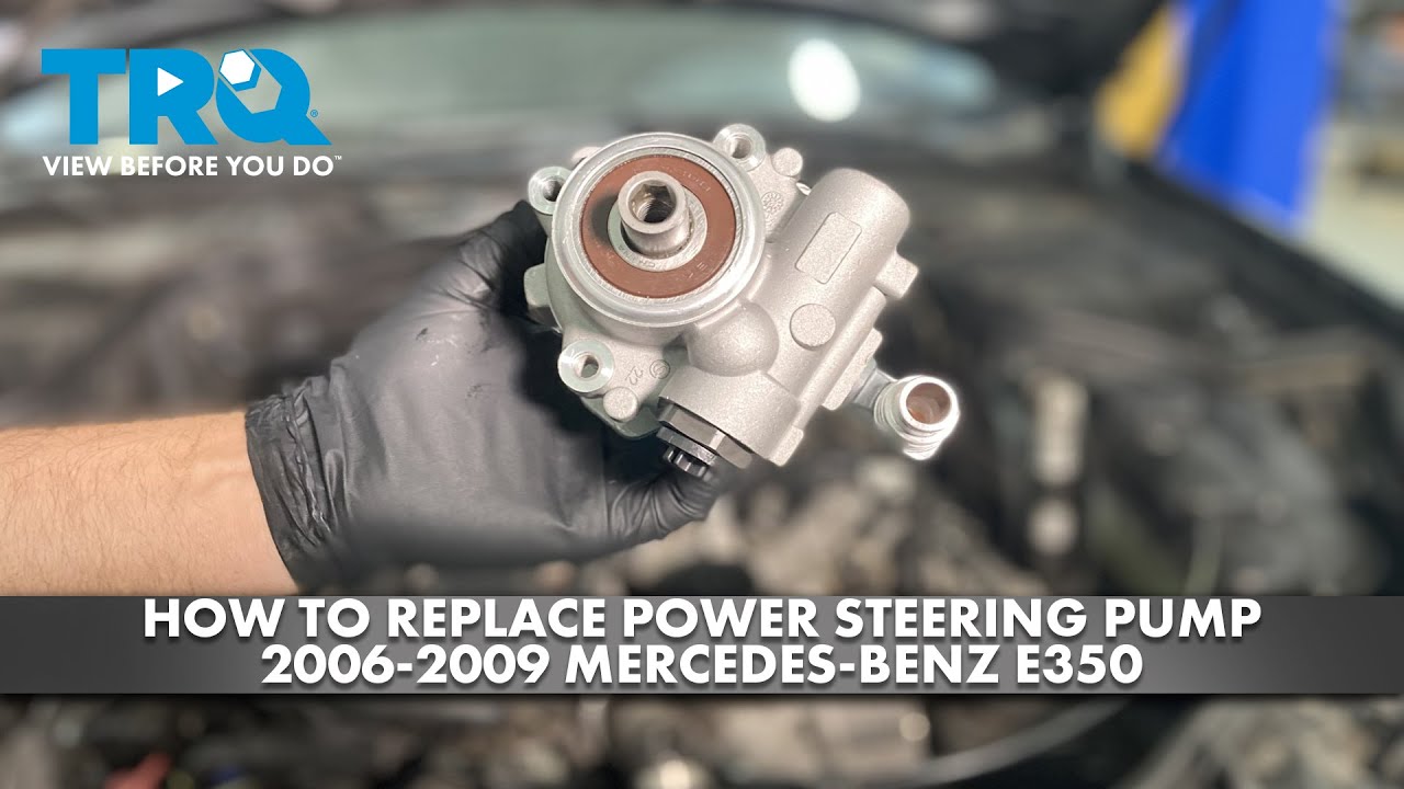 How to Replace Power Steering Pump 20062009 MercedesBenz E350 1A Auto