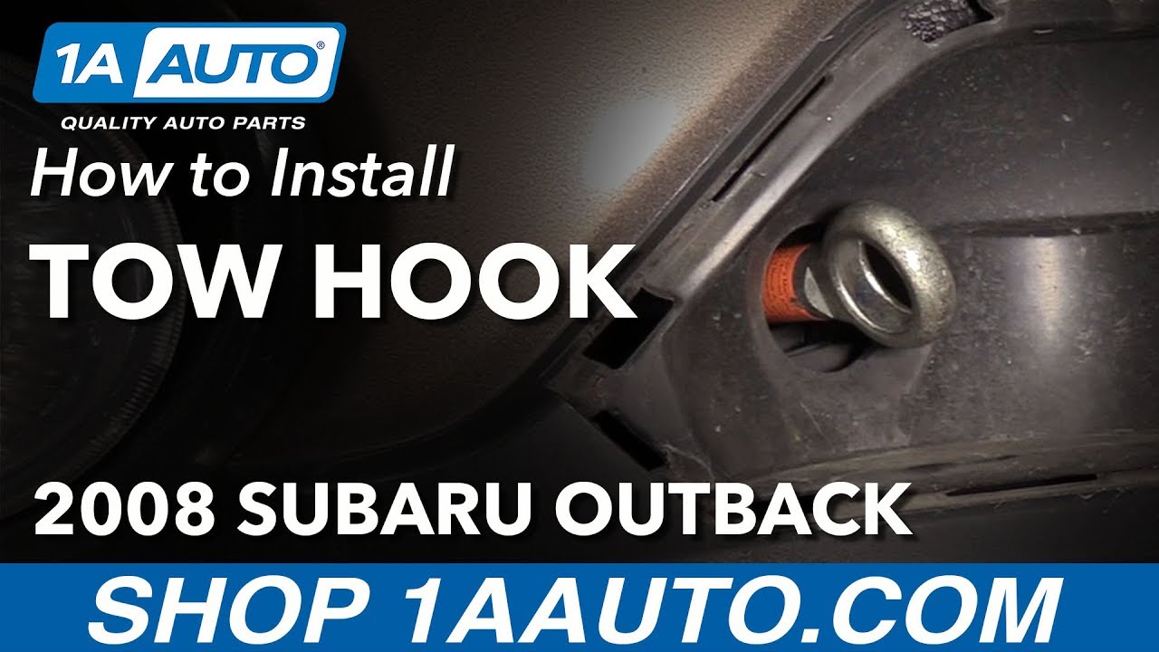 How To Tow Hook 200409 Subaru Outback 1A Auto