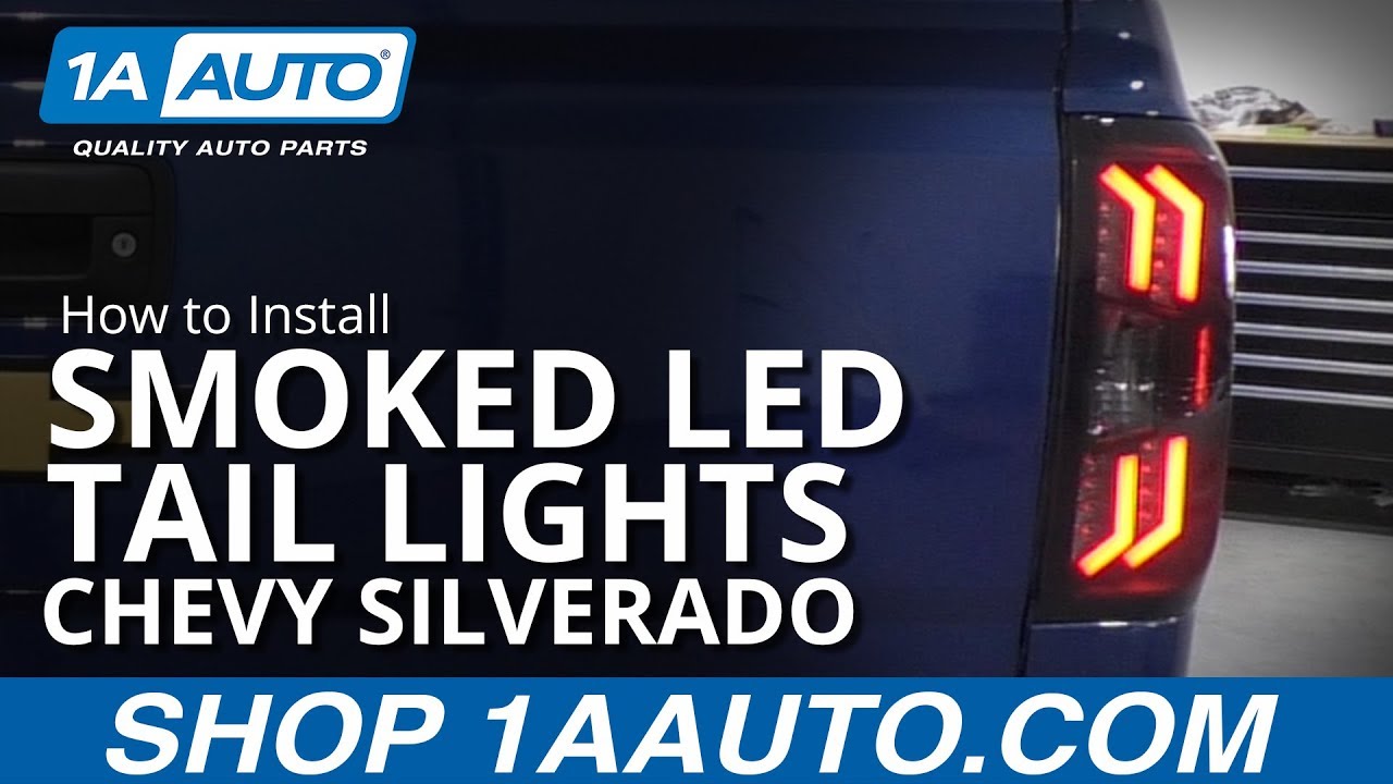 How to Install Smoked LED Tail Lights 2014-15 Chevy Silverado