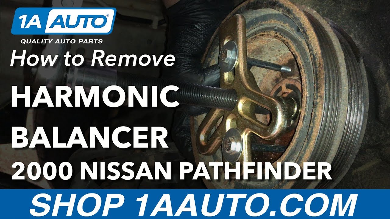 How to Replace Harmonic Balancer Crank Pulley 19962000 Nissan Pathfinder 1A Auto