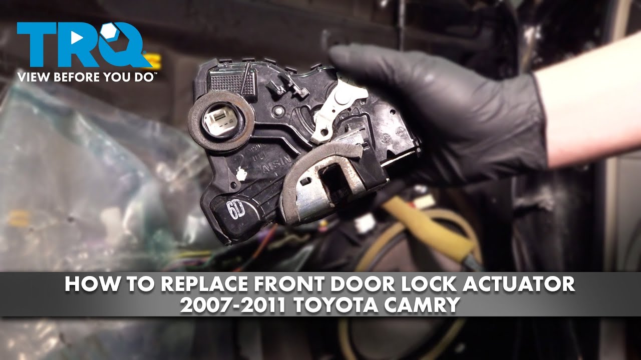 How to Replace Front Door Lock Actuators 20072011 Toyota Camry 1A Auto
