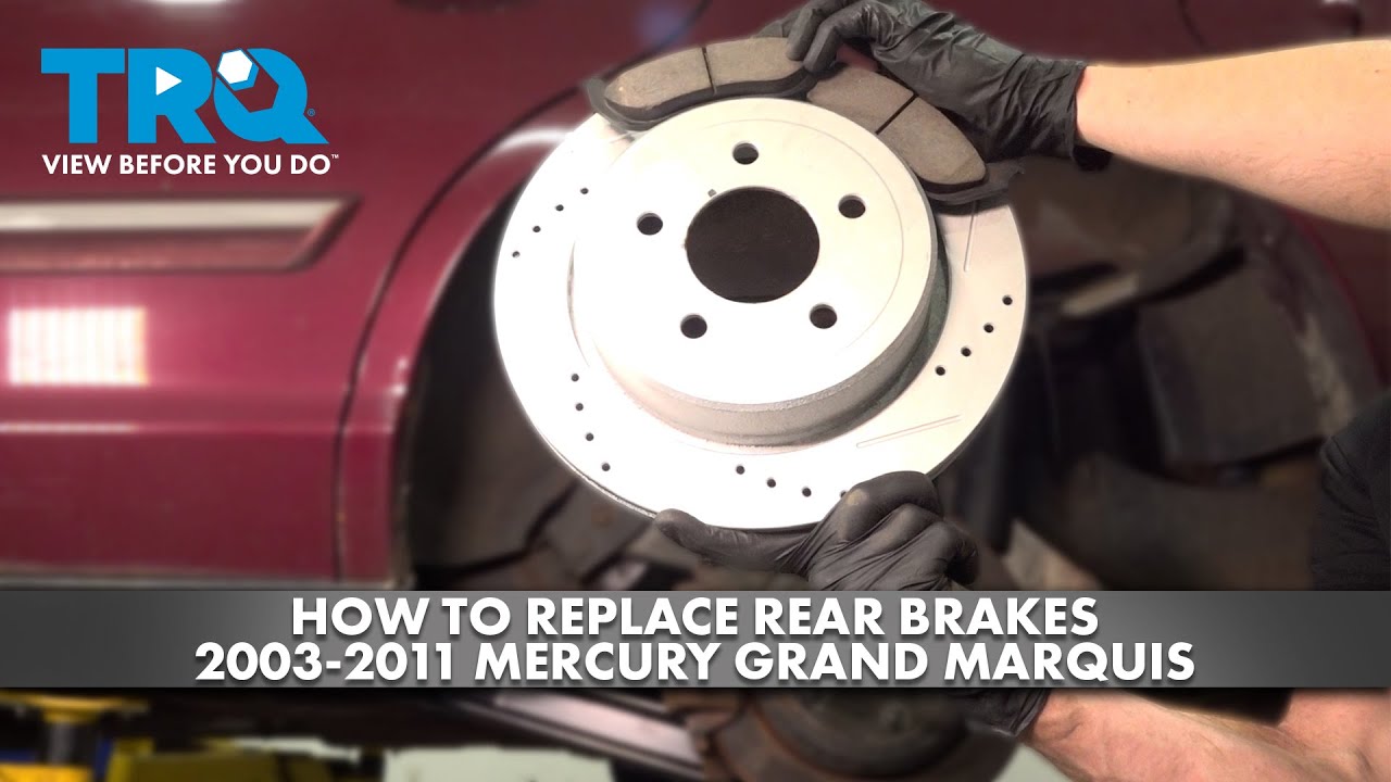 How to Replace Rear Brakes 20032011 Mercury Grand Marquis 1A Auto
