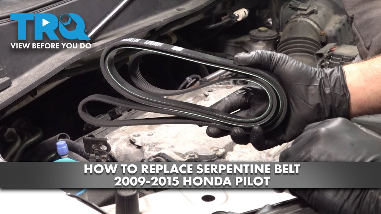 How to Replace Serpentine Belt 20092015 Honda Pilot 1A Auto