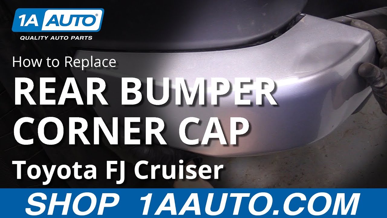 thumbnail image 2 of Pair Black Rear Bumper End Caps For Toyota FJ Cruiser 2007-2014 – LH & RH Direct Fit 2 of 4