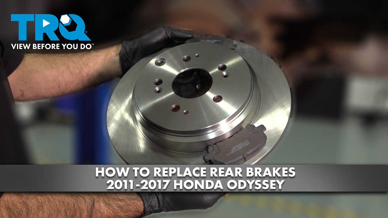 How to Replace Rear Brakes 20112017 Honda Odyssey 1A Auto