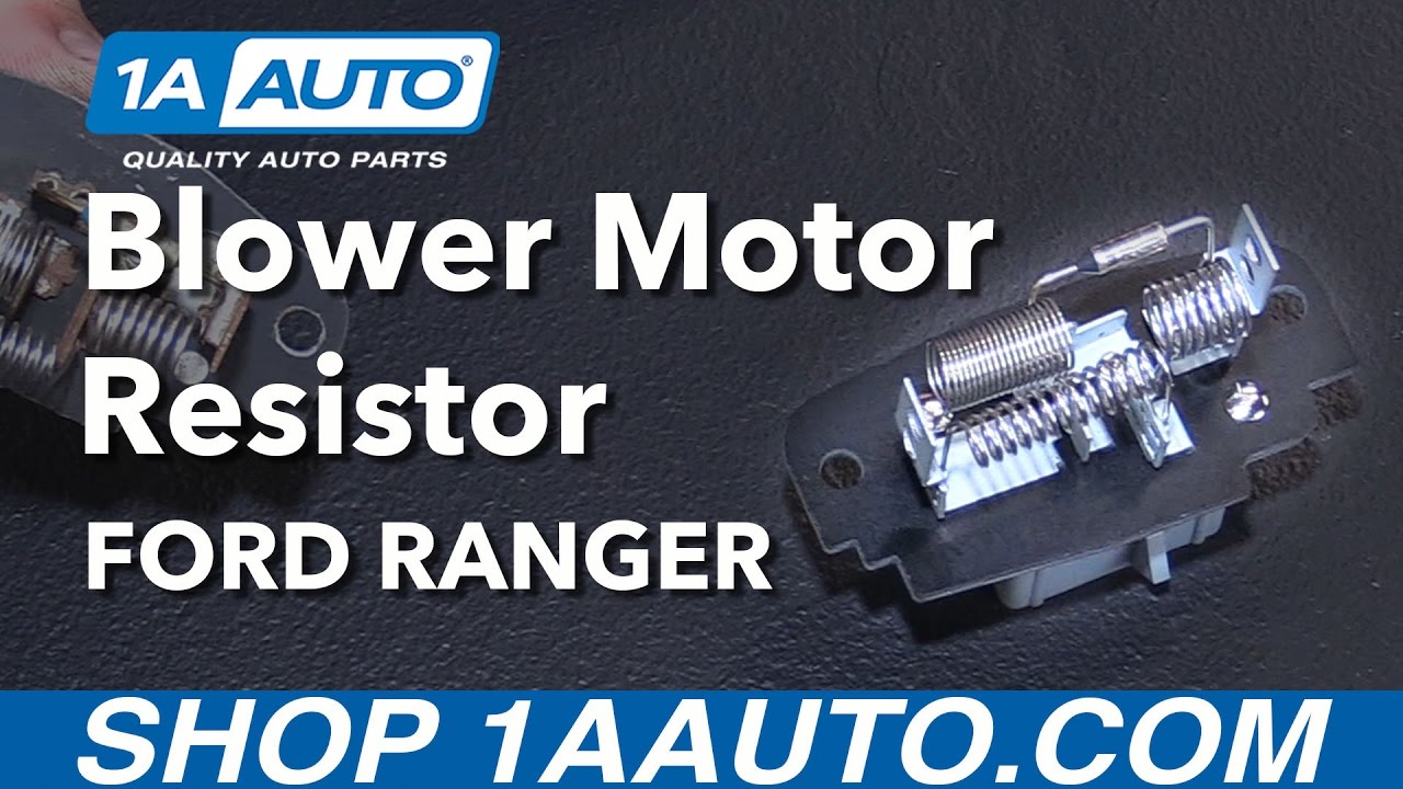 How to Replace Blower Motor Resistor 9511 Ford Ranger 1A Auto