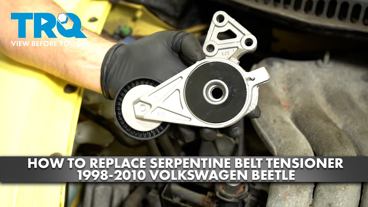 How to Replace Serpentine Belt Tensioner 1998-2010 Volkswagen Beetle ...