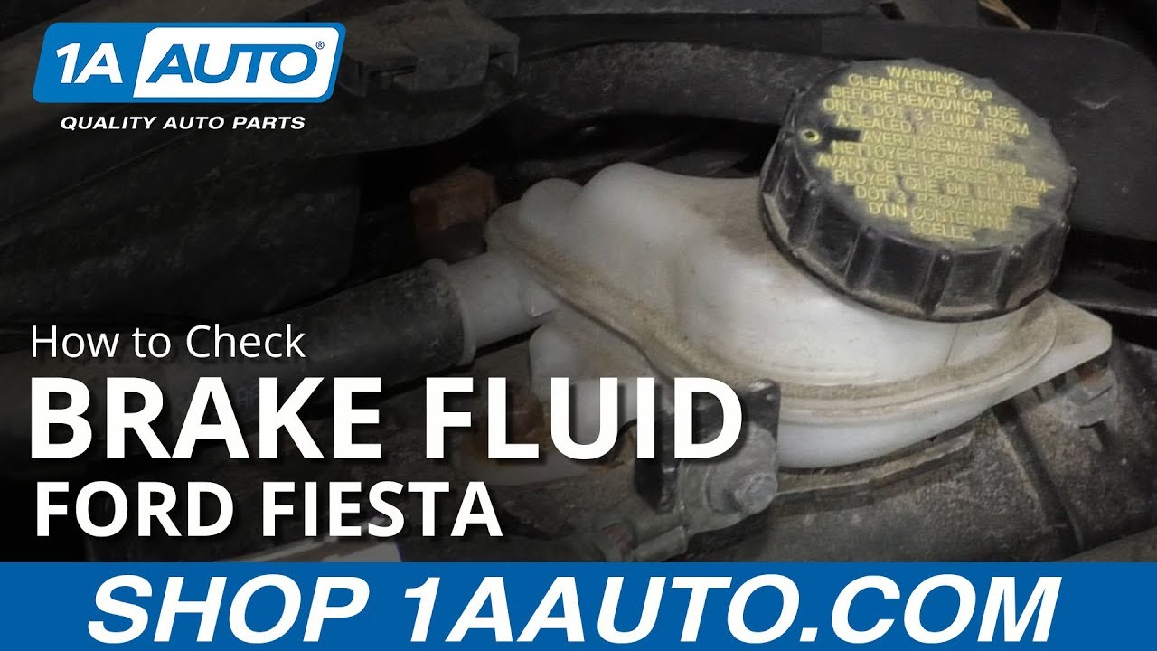 How to Check Brake Fluid 200919 Ford Fiesta 1A Auto