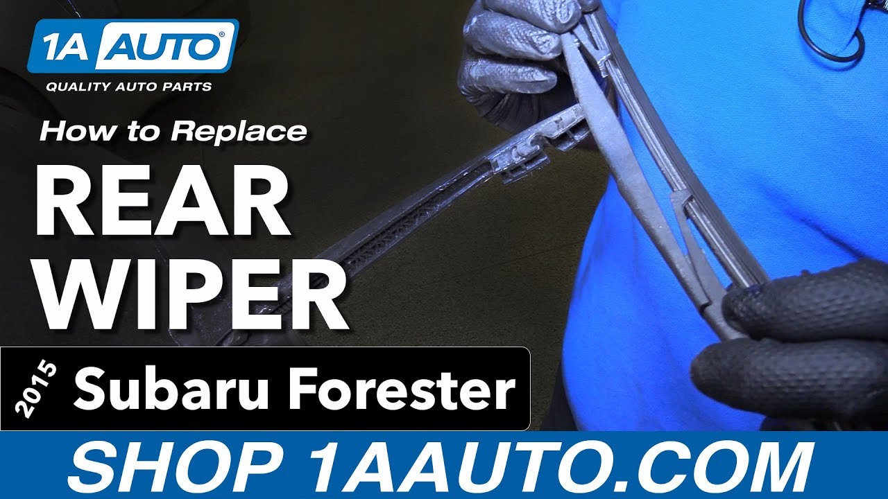 How to Replace Rear Wiper Blade 1318 Subaru Forester 1A