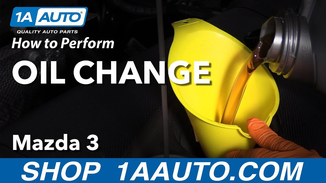 How To Perform An Oil Change 2013 19 Mazda 3 1A Auto