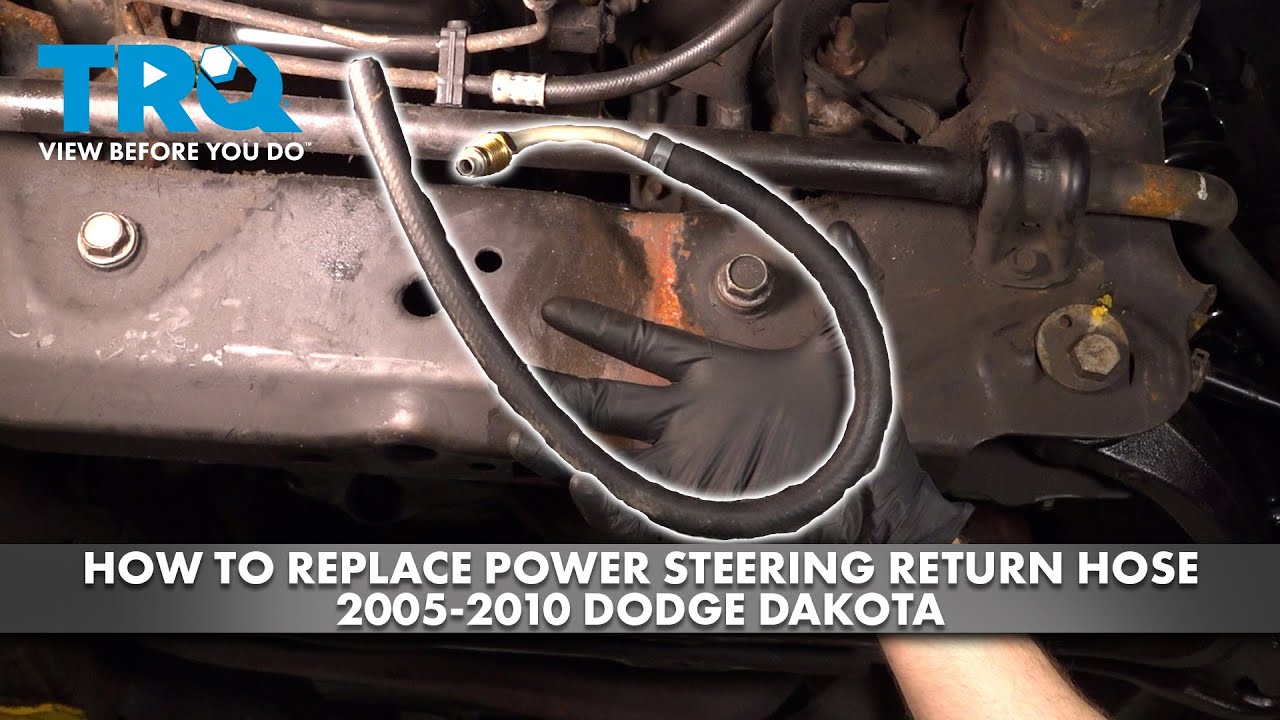 How to Replace Power Steering Return Hose 20052010 Dodge Dakota 1A Auto