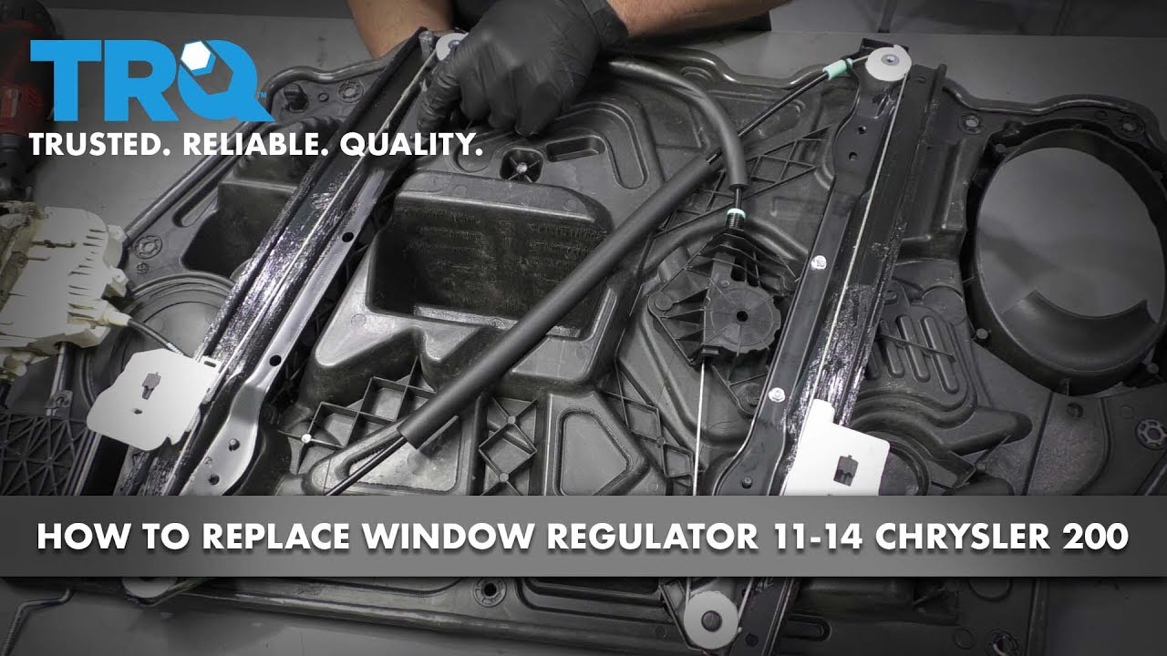 How to Replace Front Drivers Side Window Regulator and Motor 201114 Chrysler 200 1A Auto
