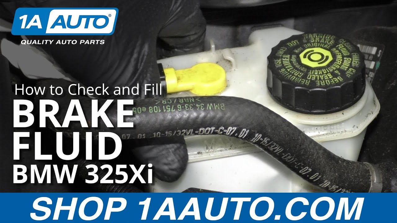 How to Check and Fill Brake Fluid 19972006 BMW 325Xi 1A Auto