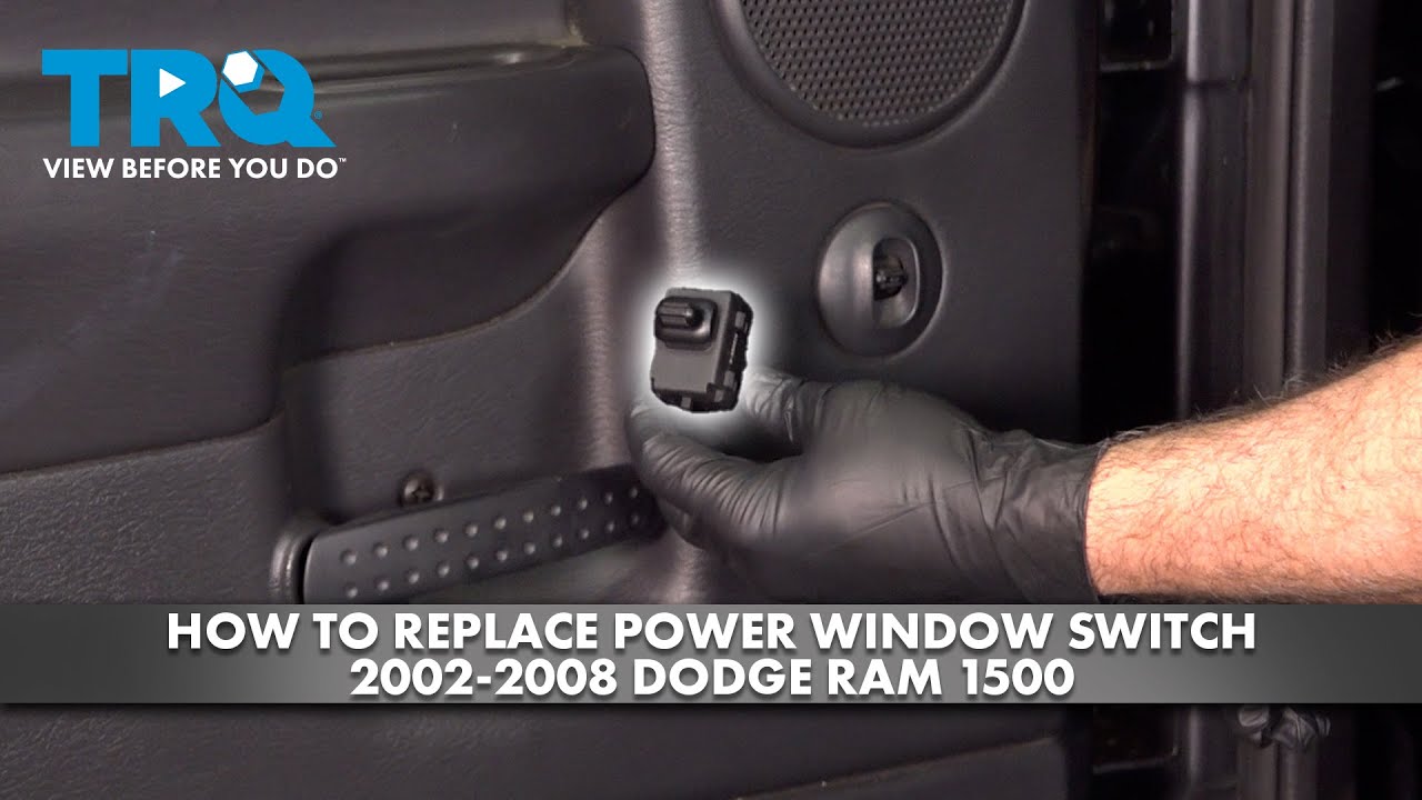 How to Replace Rear Power Window Switch 20022008 Dodge Ram 1500 1A Auto