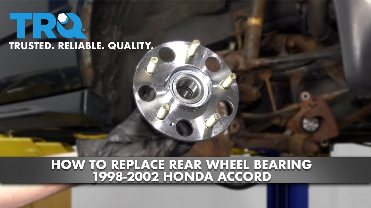 How to Replace Rear Wheel Bearing 19982002 Honda Accord 1A Auto