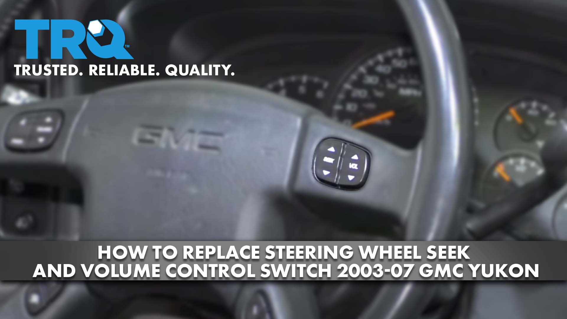 How to Replace Steering Wheel Seek and Volume Control Switch 200307 GMC Yukon 1A Auto