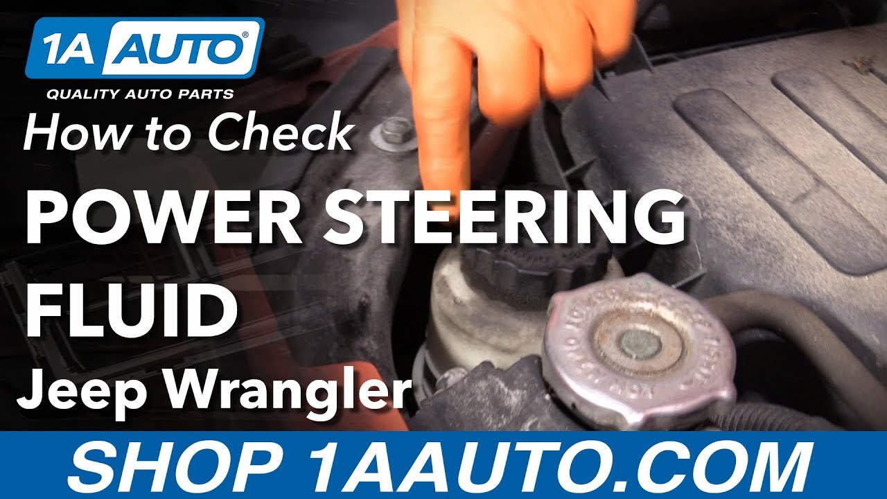 How to Check Power Steering Fluid 200618 Jeep Wrangler 1A Auto