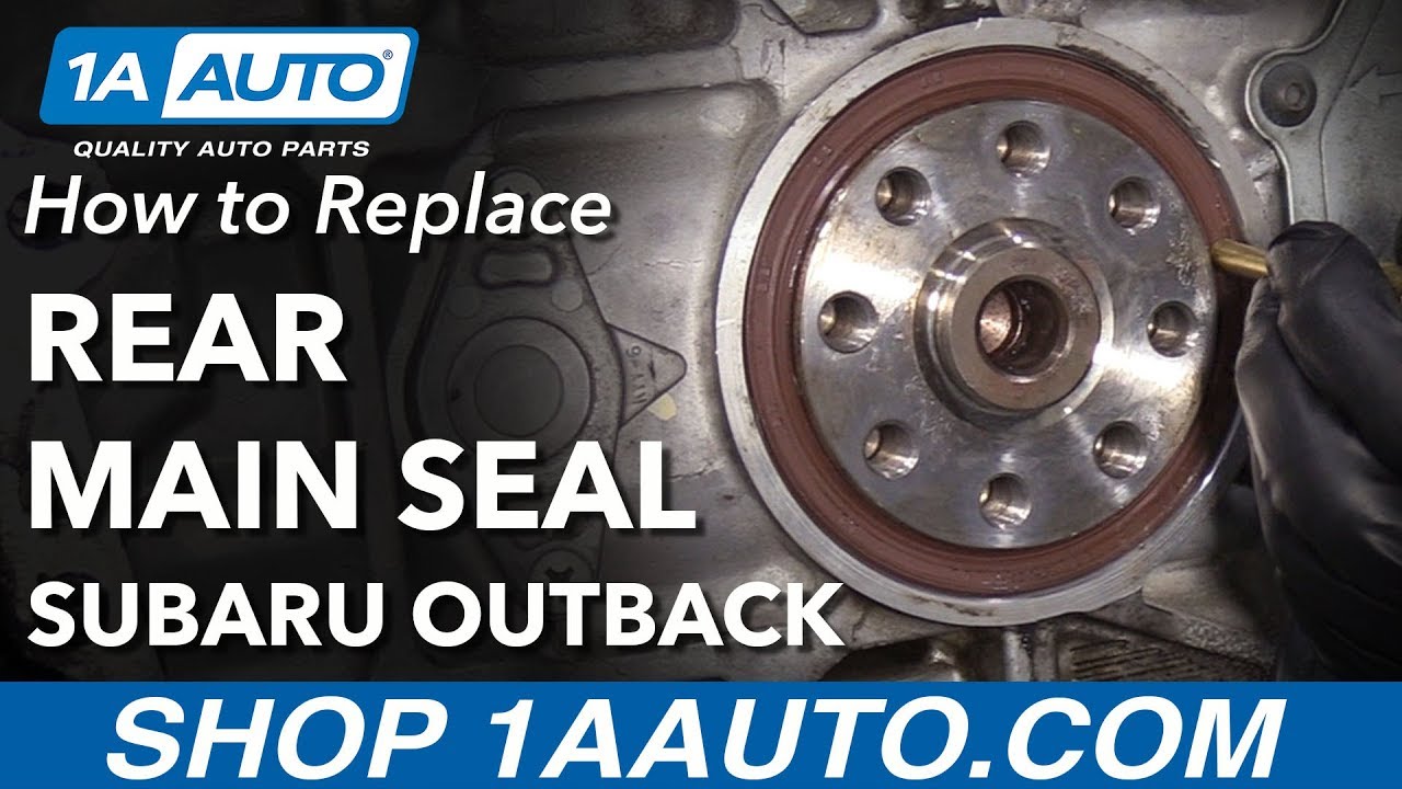 How to Replace Rear Main Seal 200409 Subaru Outback 1A Auto