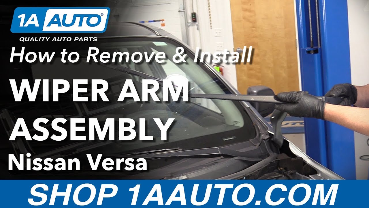 How to Remove Wiper Arm Assembly 201219 Nissan Versa 1A Auto