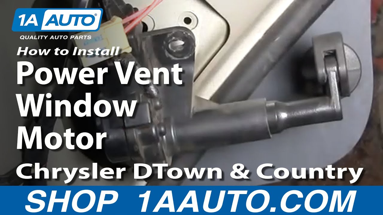 How to Replace Vent Window Motor 01-16 Chrysler Town ... 98 dodge dakota speaker wiring 