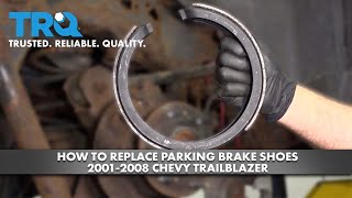 How To Replace Parking Brake Shoes 2001-2008 Chevy Trailblazer 1A Auto