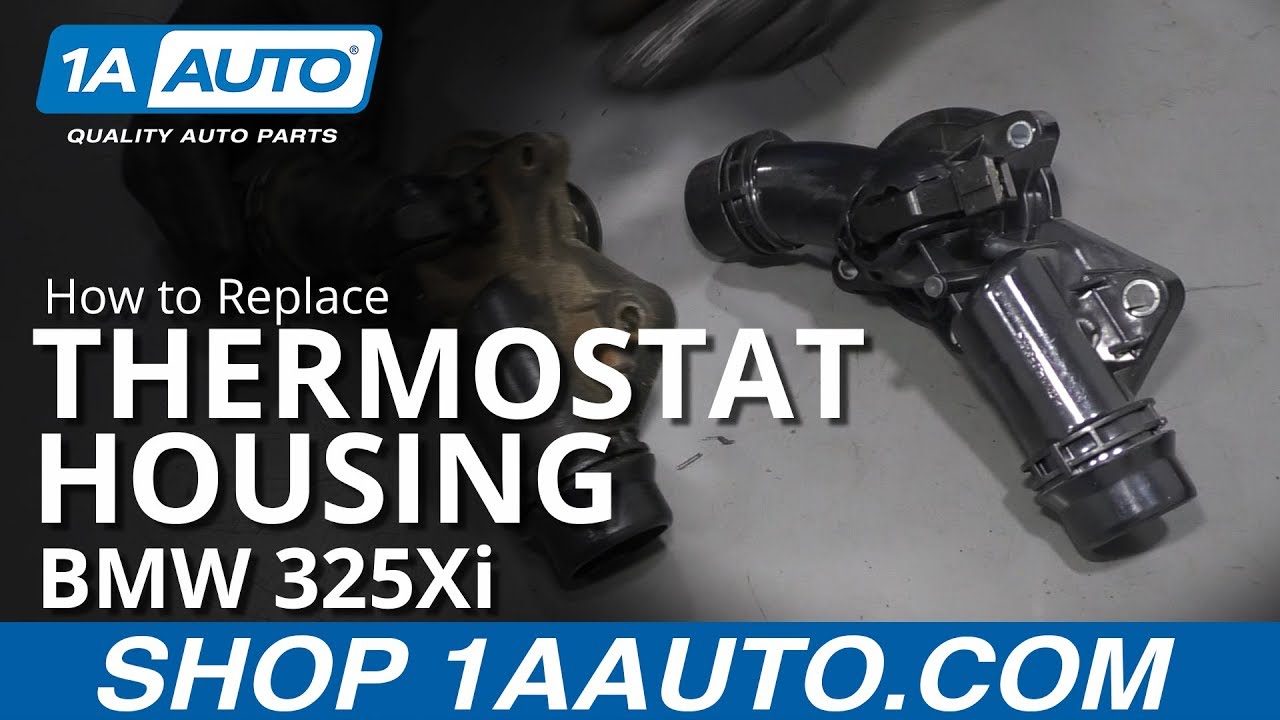 How to Replace Thermostat Housing 200105 BMW 325Xi 1A Auto
