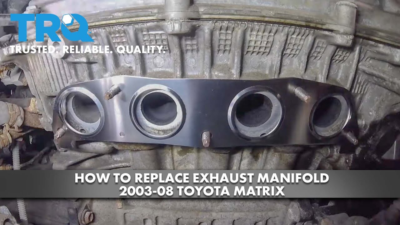 How to Replace Exhaust Manifold 200308 Toyota Matrix 1A Auto