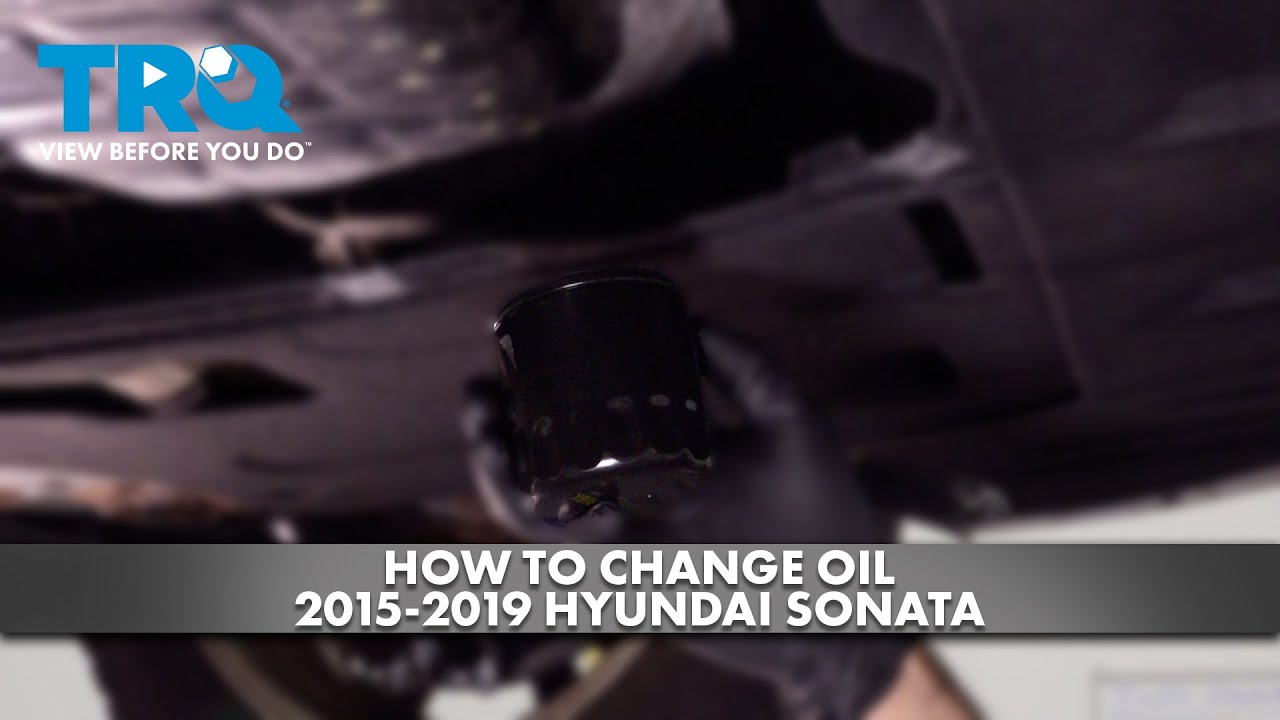 How to Change Oil 2015-2019 Hyundai Sonata | 1A Auto