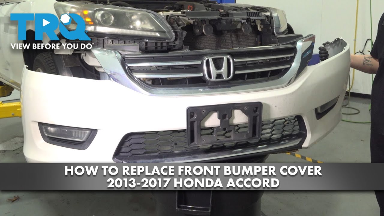 How to Replace Front Bumper Cover 20132017 Honda Accord 1A Auto