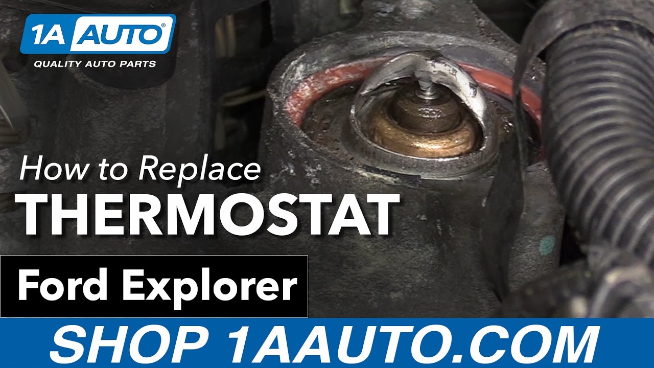 How to Replace Thermostat 200610 Ford Explorer 1A Auto