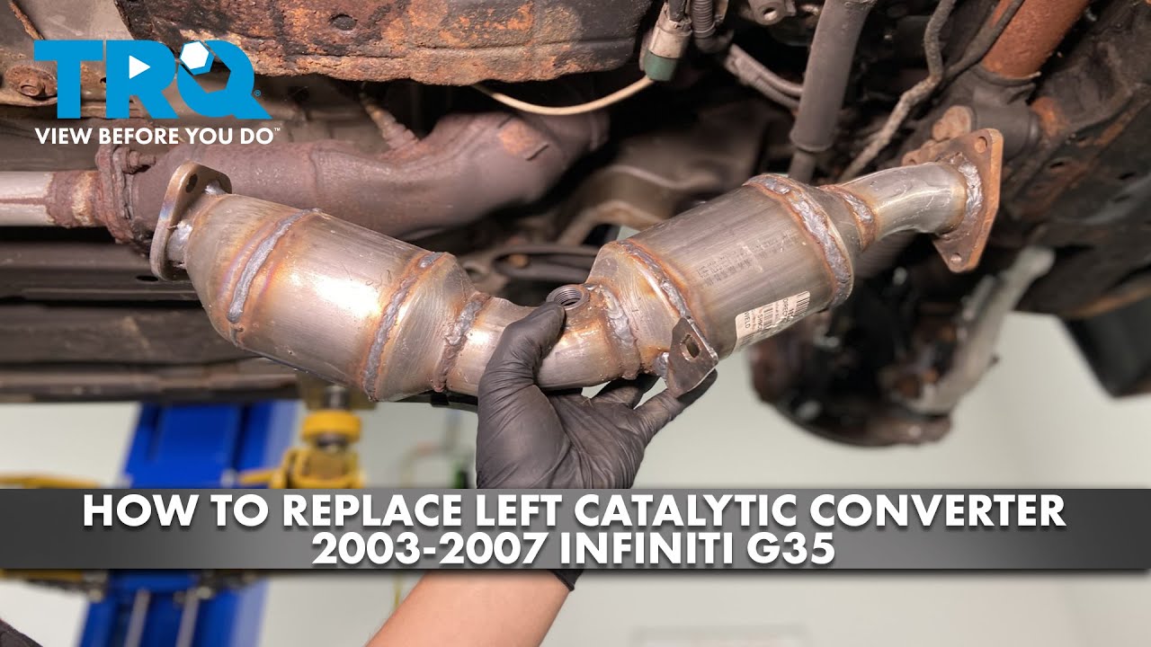 How to Replace Left Catalytic Converter 20032007 Infiniti G35 1A Auto