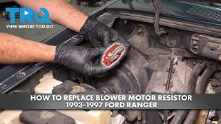 How To Replace Blower Motor Resistor 1993-1997 Ford Ranger | 1A Auto