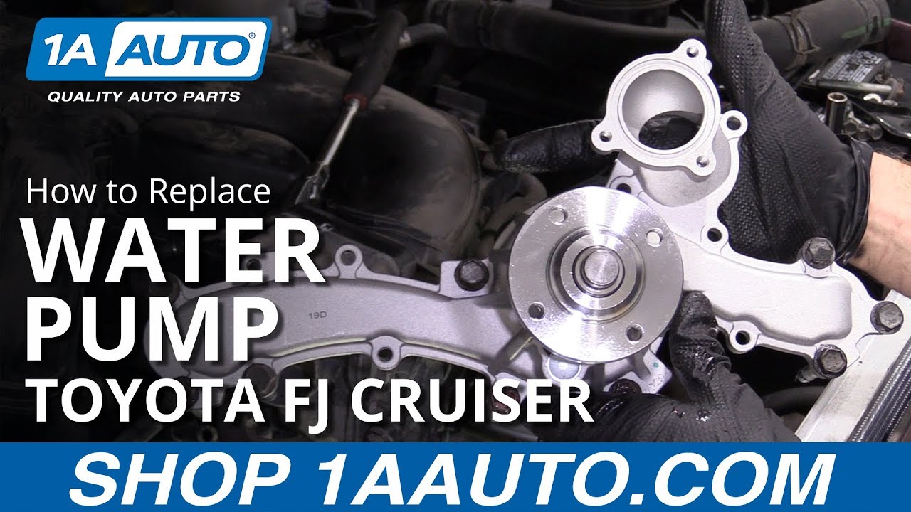How to Replace Water Pump 200709 Toyota FJ 1A Auto
