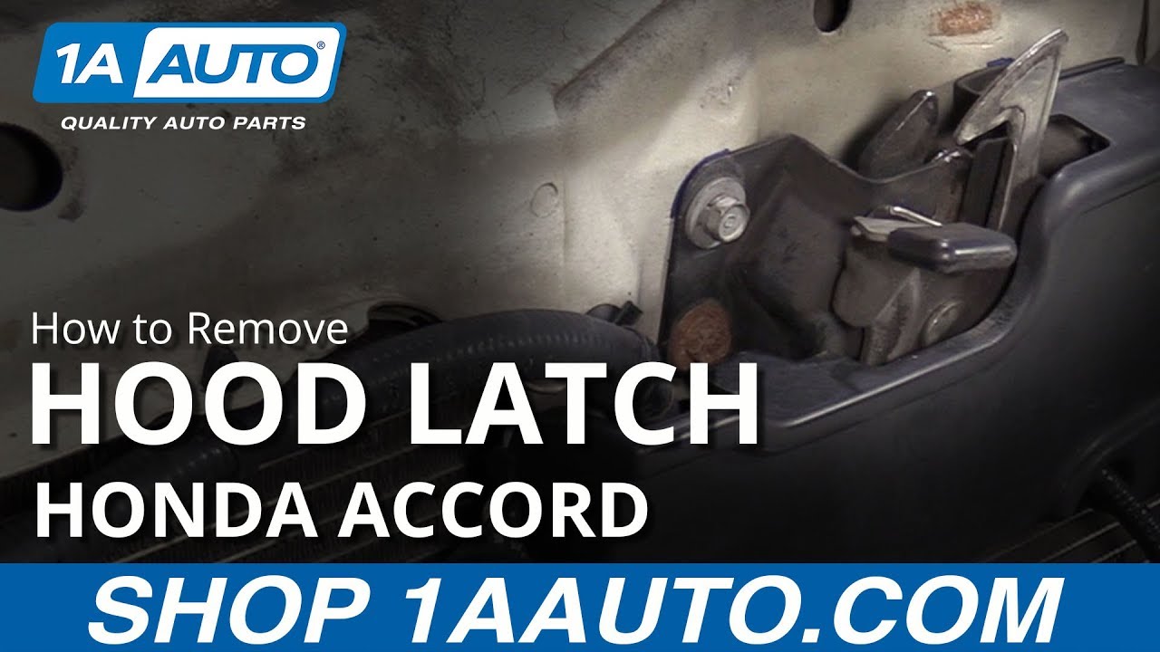 How to Remove Hood Latch 200307 Honda Accord 1A Auto