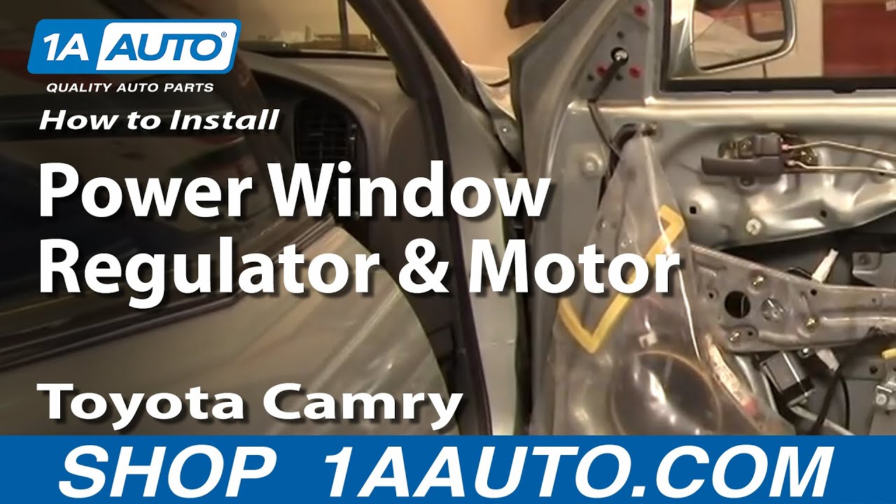 How to Replace Window Regulator 199296 Toyota Camry 1A Auto